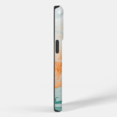 Elegant wit marmeren patroon Case-Mate iPhone case (Achterkant / Rechts)