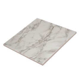 Elegant wit marmeren patroon tegeltje
