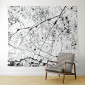 Elegant wit marmeren patroon wandkleed (In Situ (horizontaal))