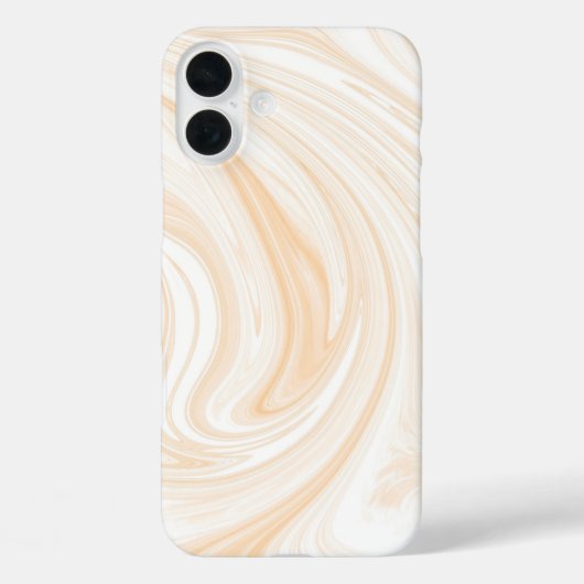 Elegant wit marmerpatroon Case-Mate iPhone case (Achterkant)