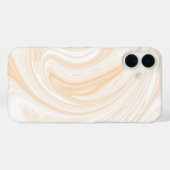 Elegant wit marmerpatroon Case-Mate iPhone case (Achterkant (horizontaal))