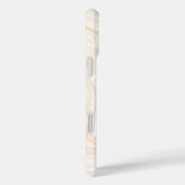 Elegant wit marmerpatroon Case-Mate iPhone case (Achterkant / Rechts)