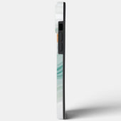 Elegant wit marmerpatroon Case-Mate iPhone case (Achterkant / Links)