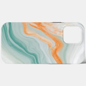 Elegant wit marmerpatroon Case-Mate iPhone case (Achterkant (horizontaal))