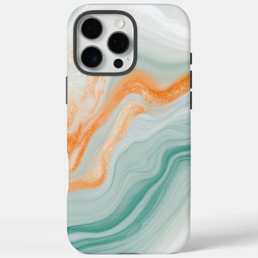 Elegant wit marmerpatroon Case-Mate iPhone case (Achterkant)