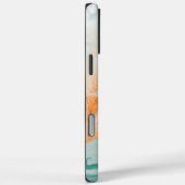Elegant wit marmerpatroon Case-Mate iPhone case (Achterkant / Rechts)