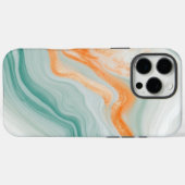 Elegant wit marmerpatroon Case-Mate iPhone case (Achterkant (horizontaal))