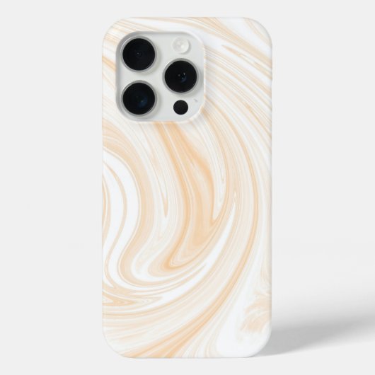 Elegant wit marmerpatroon Case-Mate iPhone case (Achterkant)