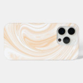 Elegant wit marmerpatroon Case-Mate iPhone case (Achterkant (horizontaal))