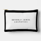 Elegant wit met zwarte rand etui (Voorkant)