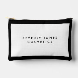 Elegant wit met zwarte rand etui