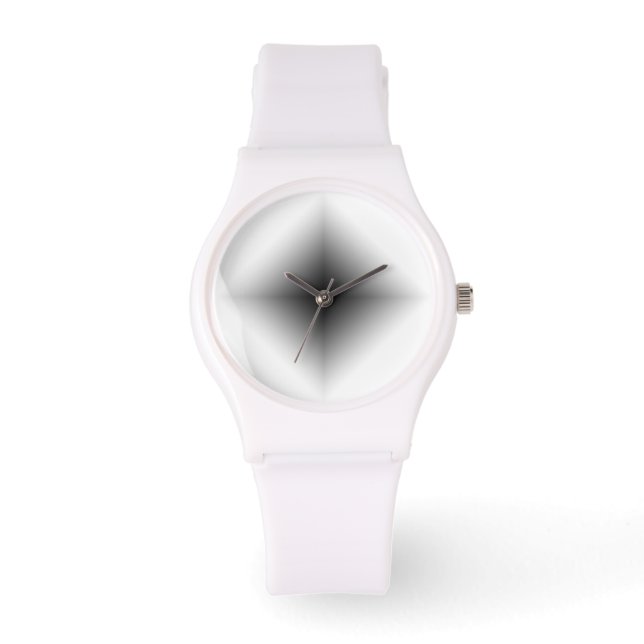 Elegant wit minimalistisch horloge - Modern Unisex (Voorkant)