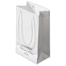 Elegant Wit Minimalistisch Huwelijksscript Cadeau