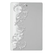 Elegant wit ontwerp mini klembord (Achterkant)