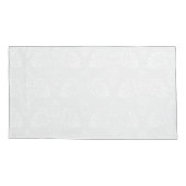 Elegant wit op Bleek grijs Damaspatroon Kussensloop (Achterkant)