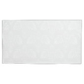 Elegant wit op Bleek grijs Damaspatroon Kussensloop (Voorkant)