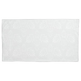 Elegant wit op Bleek grijs Damaspatroon Kussensloop