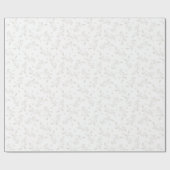 Elegant wit op wit, holly verpakkingspapier cadeaupapier (Vlak)