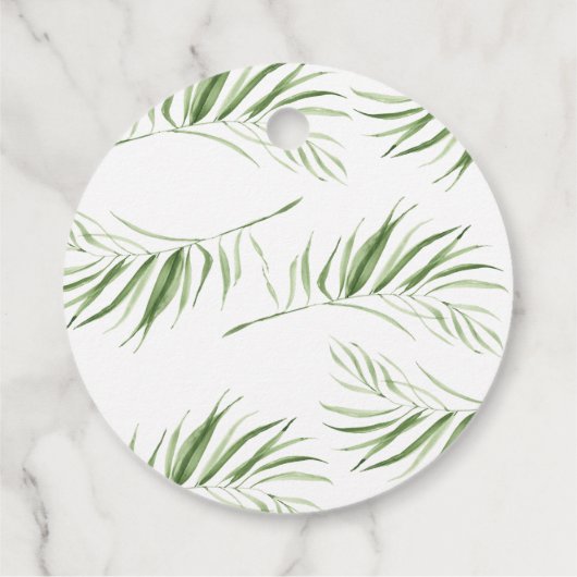 Elegant wit orchidee Vrijgezellenfeest Bedankjes Labels (Achterkant)