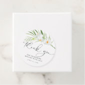 Elegant wit orchidee Vrijgezellenfeest Bedankjes Labels (In situ)