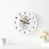 Elegant Wit Paard Boho Floral