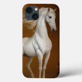 Elegant wit paard Case-Mate iPhone case (Achterkant)