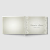 Elegant Wit Parel Gastboek Gastenboek (Volledig)