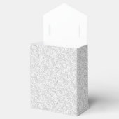 Elegant wit patroon bedankdoosjes (Geopend)