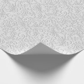 Elegant wit patroon cadeaupapier (Hoek)