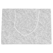 Elegant wit patroon groot cadeauzakje (Voorkant)