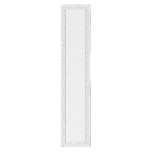 Elegant wit patroon middelgrote tabelrunner korte tafelloper (Voorkant)