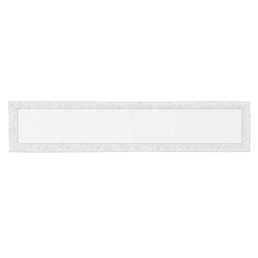 Elegant wit patroon middelgrote tabelrunner korte tafelloper (Horizontaal)