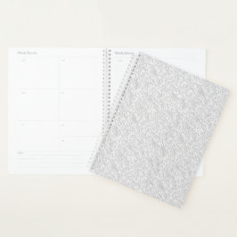 Elegant wit patroon planner