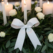 Elegant wit patroon satijnen lint