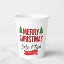 Elegant Wit Rood Groen Feestelijke Viering Papier