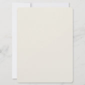 Elegant Wit Rose Arabisch Engels Moslim Formal Kaart (Achterkant)