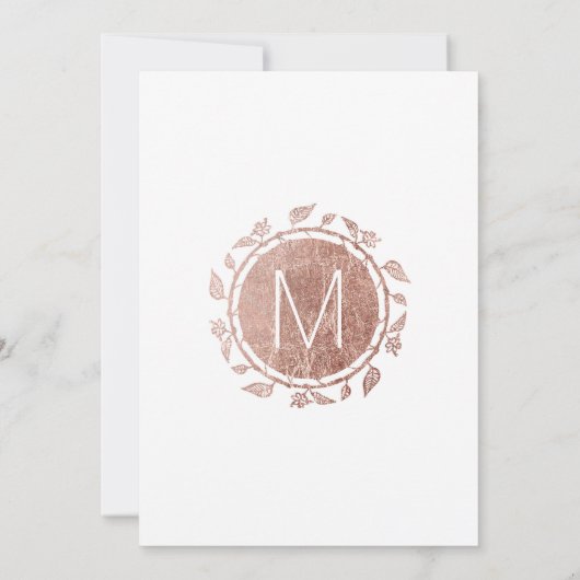 Elegant Wit Rose Goud Bloemen Verjaardagsfeest Kaart (Achterkant)