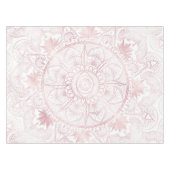 Elegant Wit Rose Goud Oog Zon Maan Mandala Tafelkleed (Voorkant (Horizontaal))