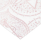 Elegant Wit Rose Goud Oog Zon Maan Mandala Tafelkleed (Gekanteld)