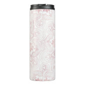 Elegant Wit Rose Goud Oog Zon Maan Mandala Thermosbeker (Achterkant)