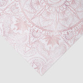 Elegant Wit Rose Goud Oog Zon Maan Mandala Tissuepapier (Detail)