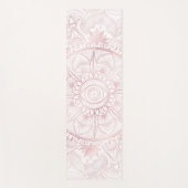 Elegant Wit Rose Goud Oog Zon Maan Mandala Yogamat (Voorkant)