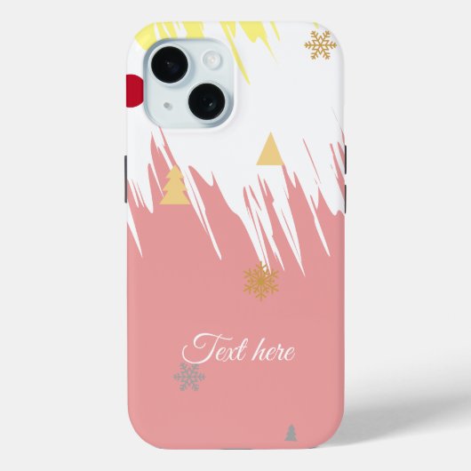 Elegant Wit & Roze Meisje Case-Mate iPhone Case (Achterkant)