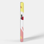 Elegant Wit & Roze Meisje Case-Mate iPhone Case (Achterkant / Rechts)