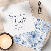 Elegant wit Save the Date Label