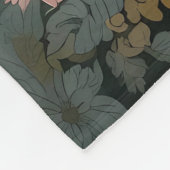 Elegant wit schaap William Morris geïnspireerd Fleece Deken (Hoek)