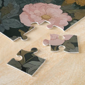 Elegant wit schaap William Morris geïnspireerd Legpuzzel (Zijkant)