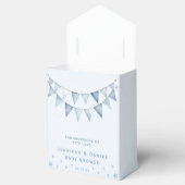 Elegant wit script Bedankt voor de box stars Bedankdoosjes (Geopend)