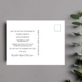 Elegant Wit Script Foto Bruiloft Save the Date Aankondigingskaart