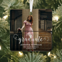 Elegant wit script Modern Photo Afstuderen